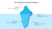 A iceberg illustration with a clear distinction between the submerged and visible parts, water background with caption areas.