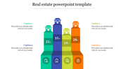 Creative Real Estate PowerPoint Template-Four Node