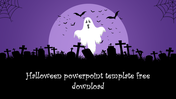 Ghostly Halloween PowerPoint Template Free Download