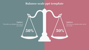 Gender balance scale ppt template