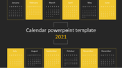 Creative Calendar PowerPoint Template 2021