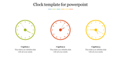 Attractive Clock PowerPoint Template for Time Management