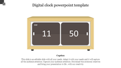 Best Digital Clock PowerPoint Template Presentation