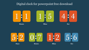 Download Free Flash Clock for PowerPoint and Google Slides