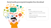 Attractive Social Media PowerPoint Template Free Download