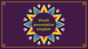 Dashing & dazzling Diwali Presentation Template PowerPoint