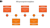 HD PowerPoint Templates Presentation With Five Node