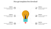 Nice PPT Templates Free Download-Bulb Diagram