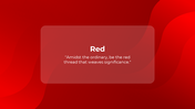 Bright red background with wavy designs, focusing on a centered quote inside a transparent box.