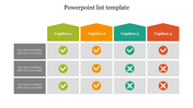 Effective PowerPoint List Template PPT Slide Designs