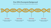 Stunning Free DNA PowerPoint Background Template