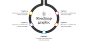 Creative roadmap graphic PowerPoint With Five Nodes