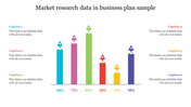 Colorful chart with six bars in blue, pink, green, red, yellow, and purple, each topped with a rocket icon and captions.