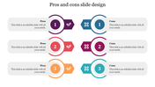 Effective Pros And Cons Slide Design Template Presentation