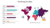 Our Predesigned World Map For Slides Template Presentation