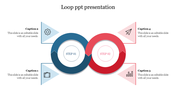 Multicolor Loop PPT Presentation Slide Template Design