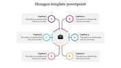 Hexagon Template PowerPoint Slide Designs-Six Node