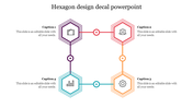 Our Predesigned Hexagon Design Decal PowerPoint Slide