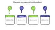 Blue and Green PowerPoint Templates and Google Slides