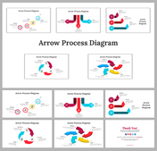 Arrow Process Diagram PowerPoint and Google Slides Template