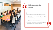 Best Slide Template For Quotes PowerPoint Presentation