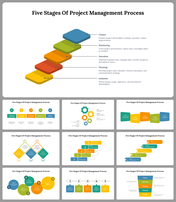 5 Stages Of Project Management Process PPT and Google Slides