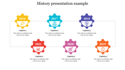 Attractive History Presentation Example Slide Templates