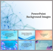 Slide deck of background images featuring various abstract designs and inspiring quotes.