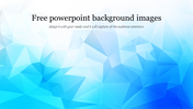 A slide with modern geometric blue and white gradient polygonal design on a white background and a title at top.