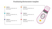 Best Fundraising Thermometer Template Editable PowerPoint Slide 