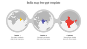 Best India Map Free PPT Template Designs