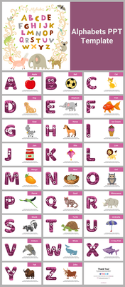 Editable Alphabet Presentation and Google Slides Templates