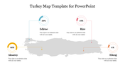 Best Turkey Map Template For PowerPoint Presentation 