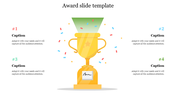 Editable Award Slide Template Presentation PowerPoint