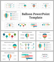 Editable Balloon PowerPoint and Google Slides Templates