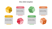 Creative dashing Dice Slide Template Presentation slides