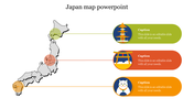 Best Japan Map PowerPoint Template Presentation Slides