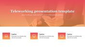 Innovative Teleworking Presentation Template Slide Design