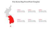 Use Free Korea Map PowerPoint Template Slide Design