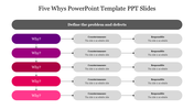 Best 5 Whys PowerPoint Template PPT Slides