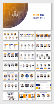 Innovative Meet The Team PowerPoint And Google Slides Themes