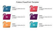 Editable Folders PowerPoint Template Slide