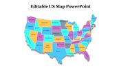 Creative US Map Presentation And Google Slides Themes