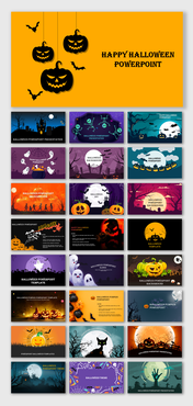 Attractive Happy Halloween PowerPoint And Google Slides