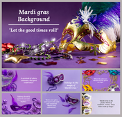 Mardi Gras Backgrounds PowerPoint And Google Slides Themes