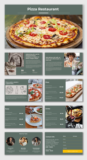 Creative Pizza Restaurant PowerPoint And Google Slides