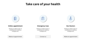 Use Health Care System PPT Presentation Template Design