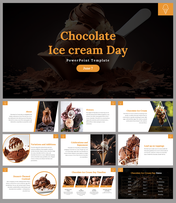 Chocolate Icecream Day Presentation and Google Slides Themes