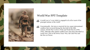 Creative World War PPT Template Presentation Slide 