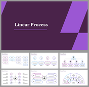 Effective Linear Process PowerPoint Template Slide